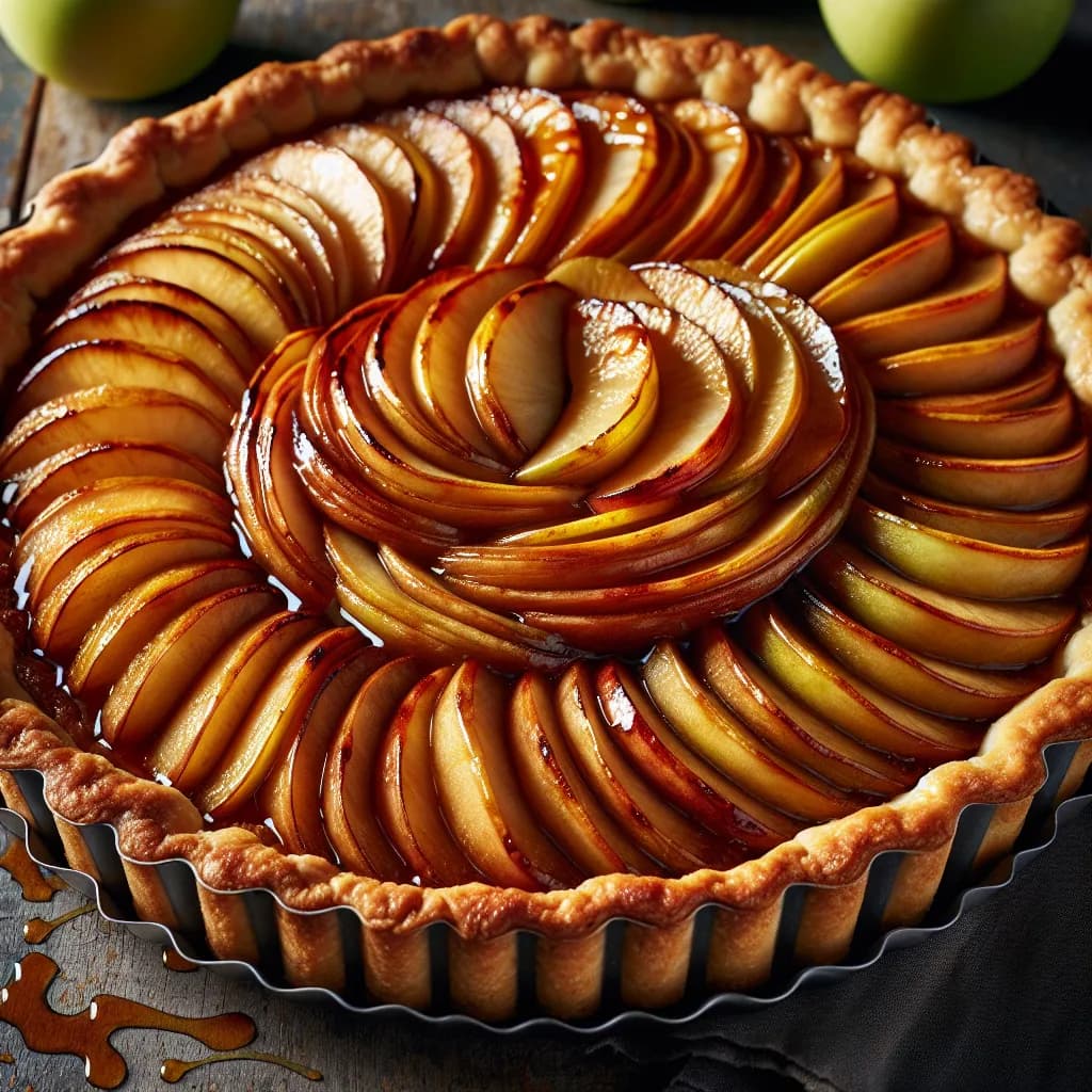 Tarte aux Pommes sur Pâte Sablée