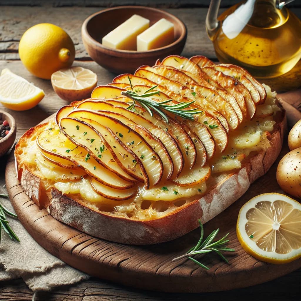 Tartine Ligure à la Pomme de Terre et Fromage
