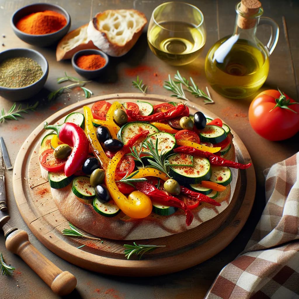 Tartine Ligure aux Légumes et Piment