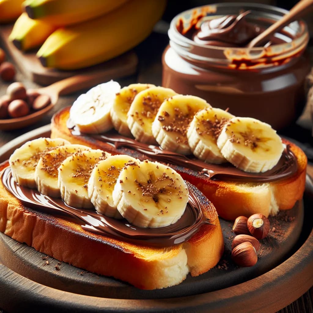 Tartines au Nutella et banane