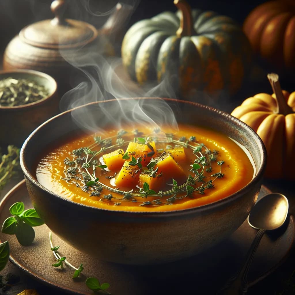 Tea Infused Pumpkin Soup
