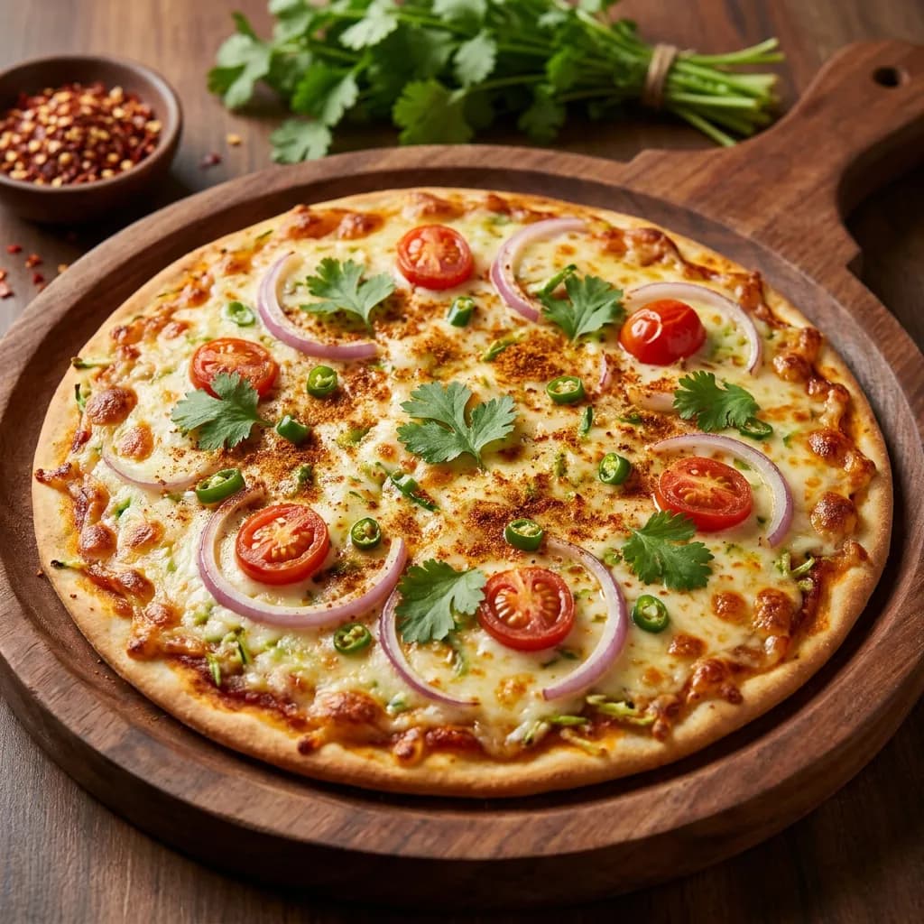 Tenali Spiced Gheeya Thin Crust Pizza
