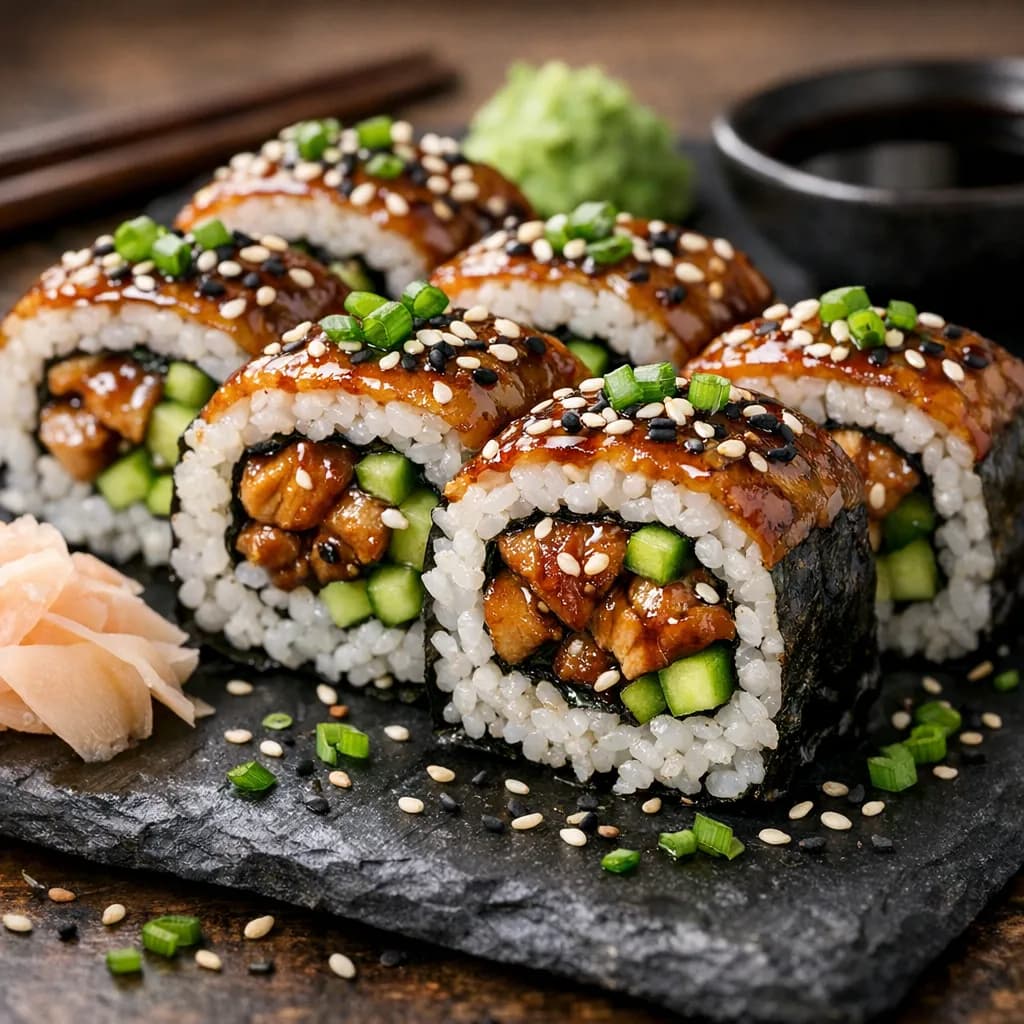 Teriyaki Chicken Sushi Rolls