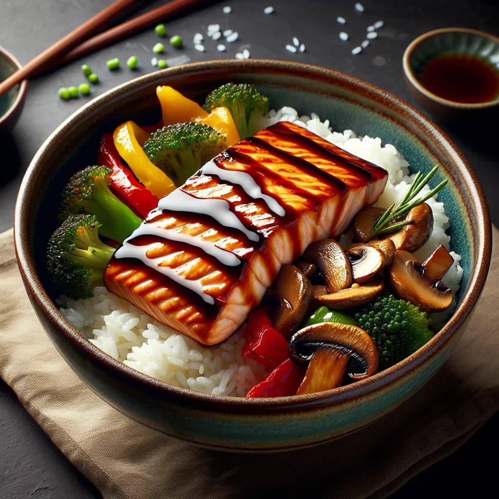 Teriyaki Salmon Bowls