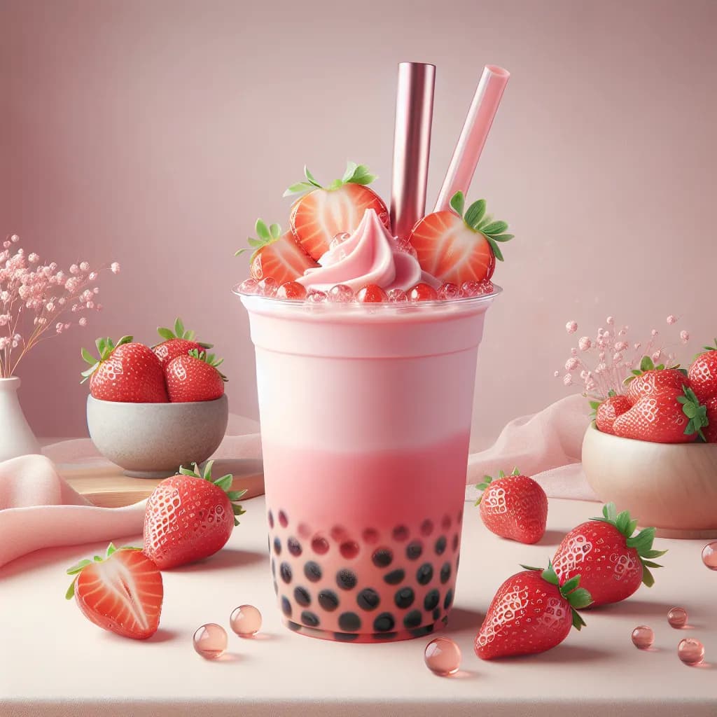 Thé Bulle à la Fraise