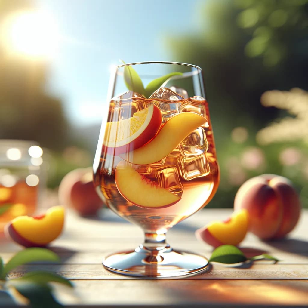 Thé Glacé à la Pêche et au Citron