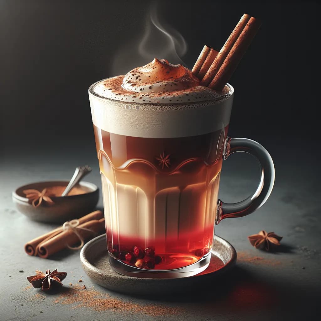 Thé Latte à la Grenadine