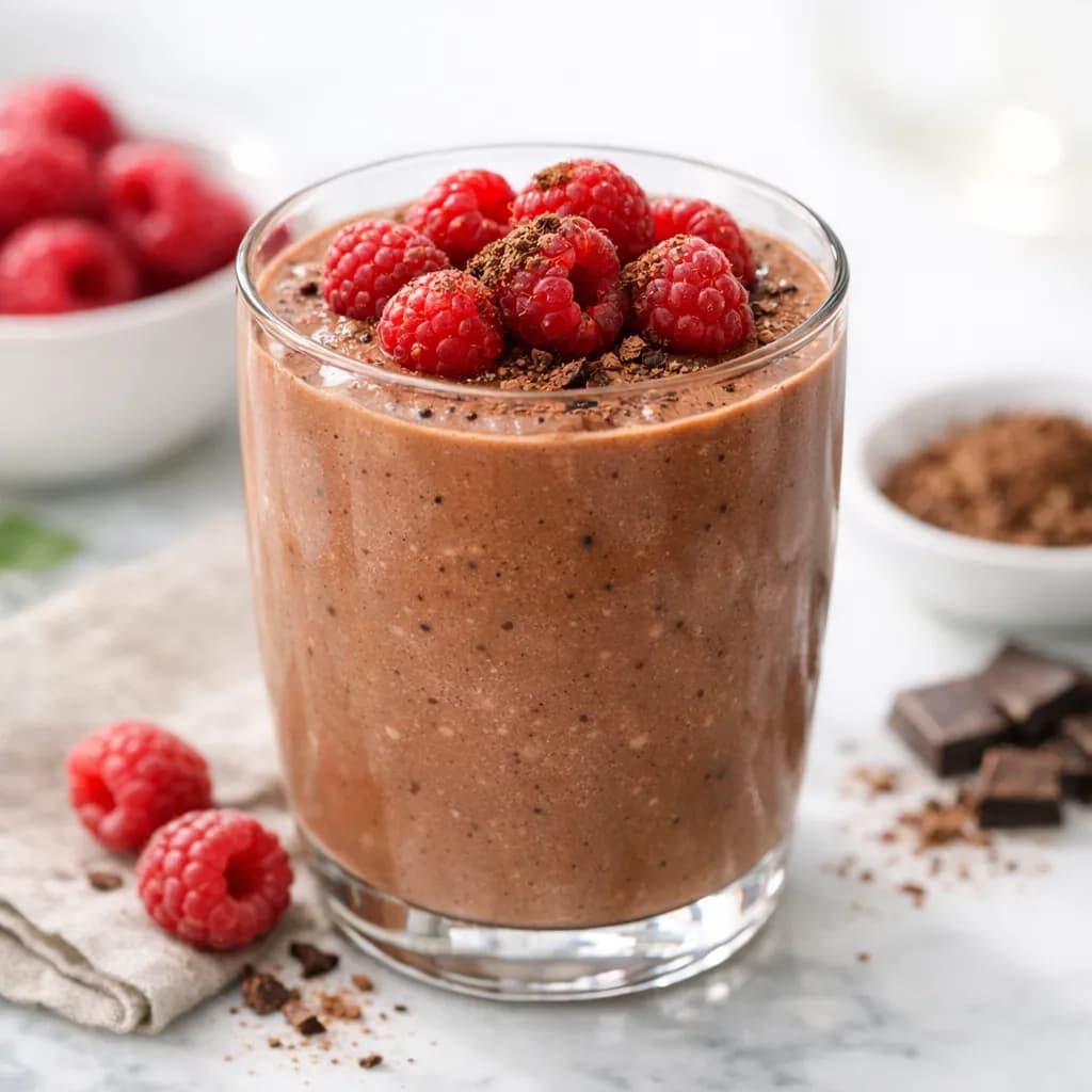 Thai Chocolate Raspberry Smoothie
