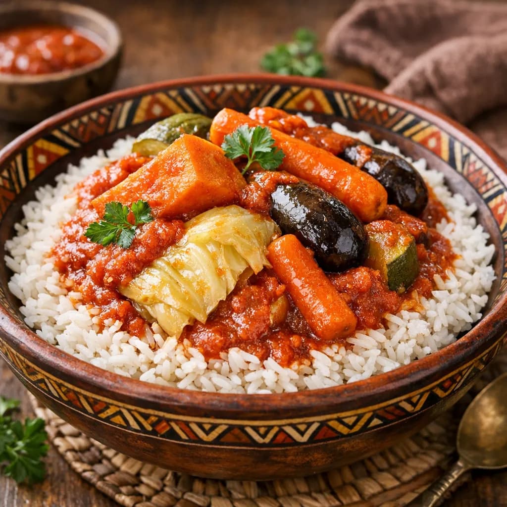 Thiebou Dieune Végétarien aux Légumes