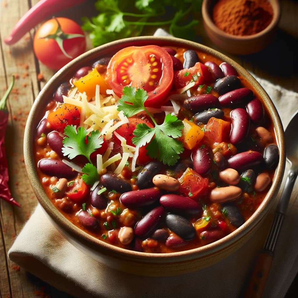 Three-Bean Vegetarian Chili