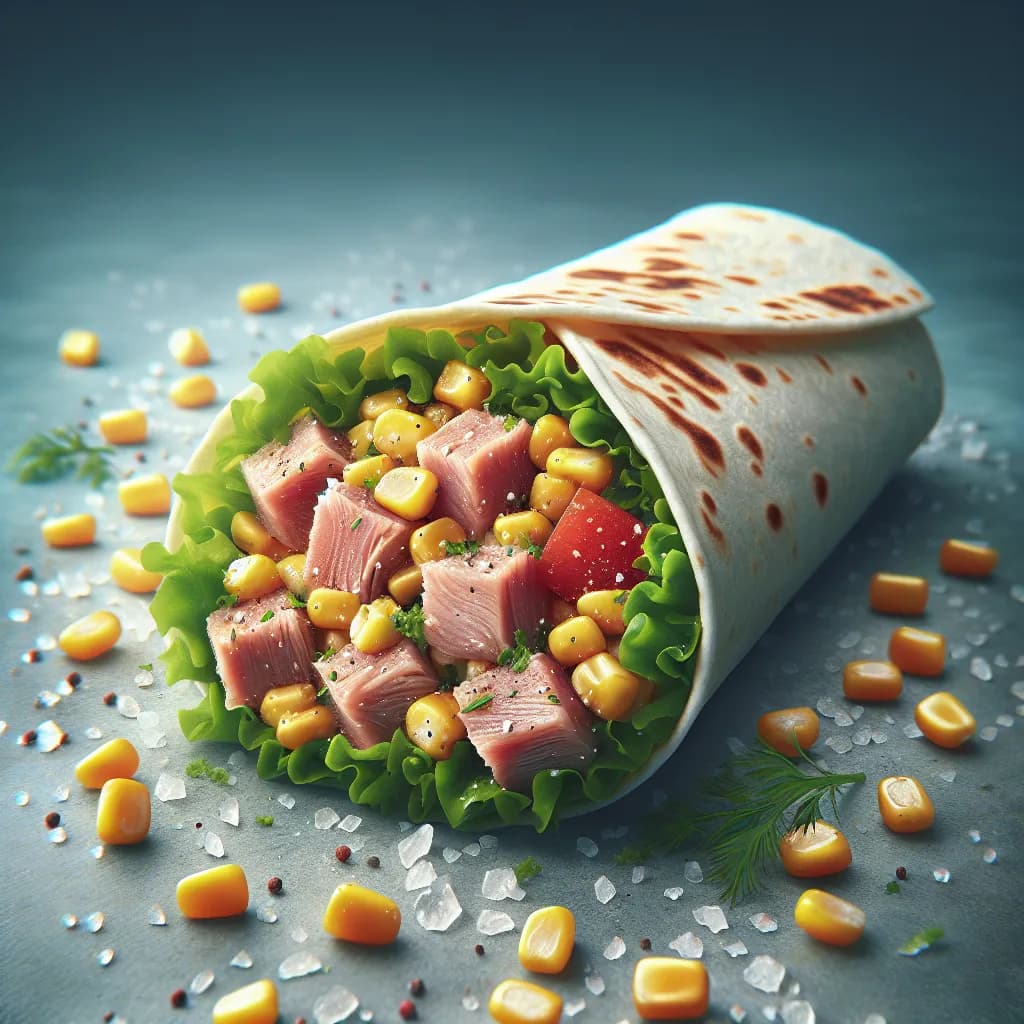 Thunfisch-Mais Wrap