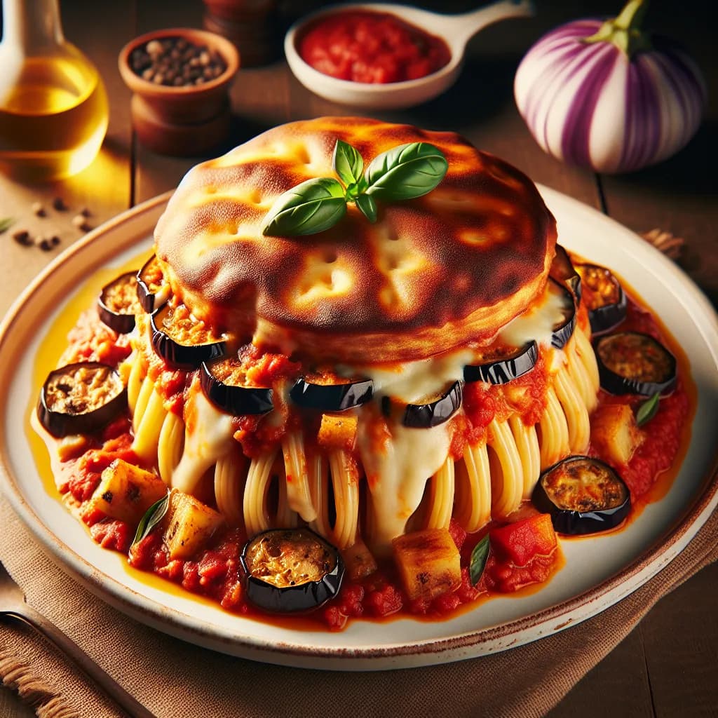 Timballo di Pasta e Melanzane
