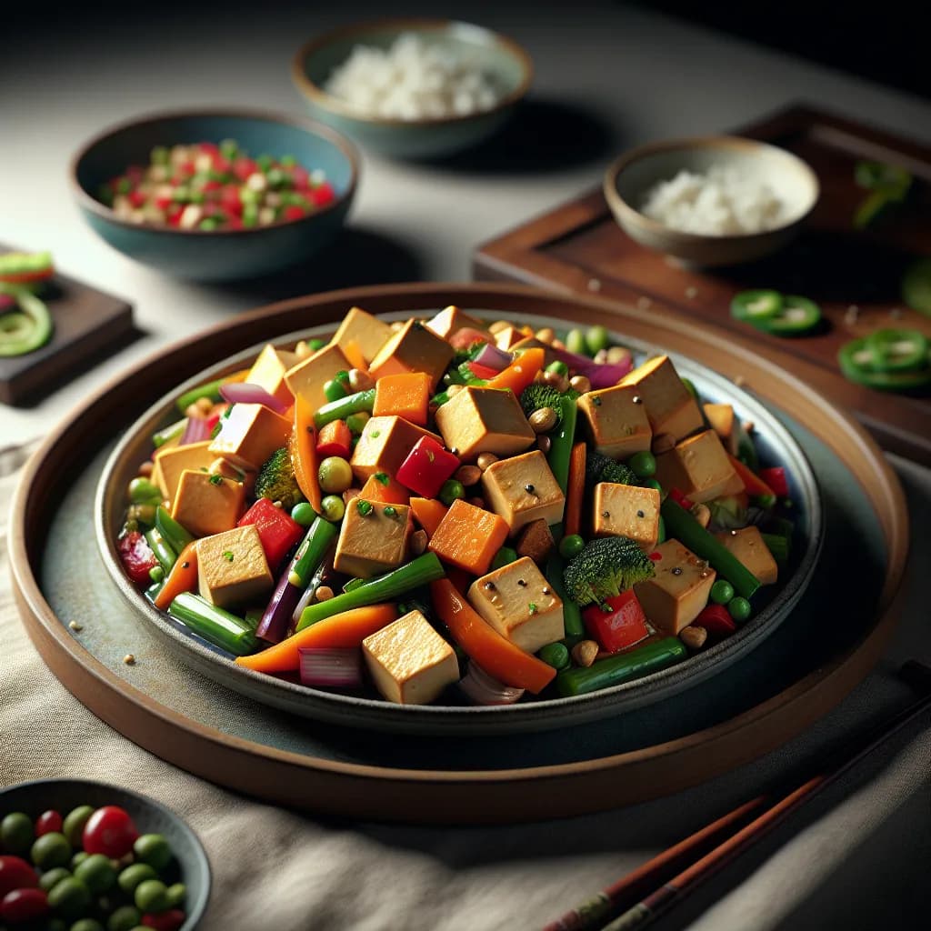 Tofu Sauté aux Légumes