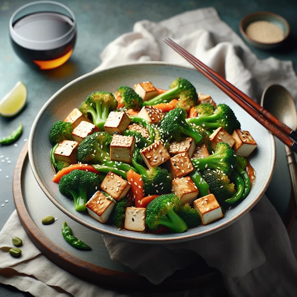 Tofu and Broccoli Stir-Fry