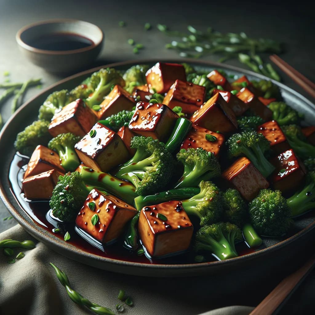 Tofu and Broccoli Stir-Fry