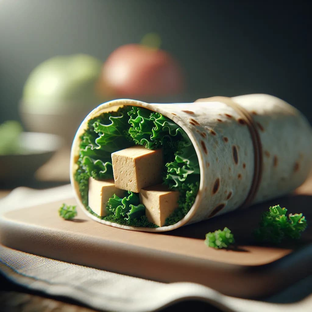 Tofu and Kale Wrap