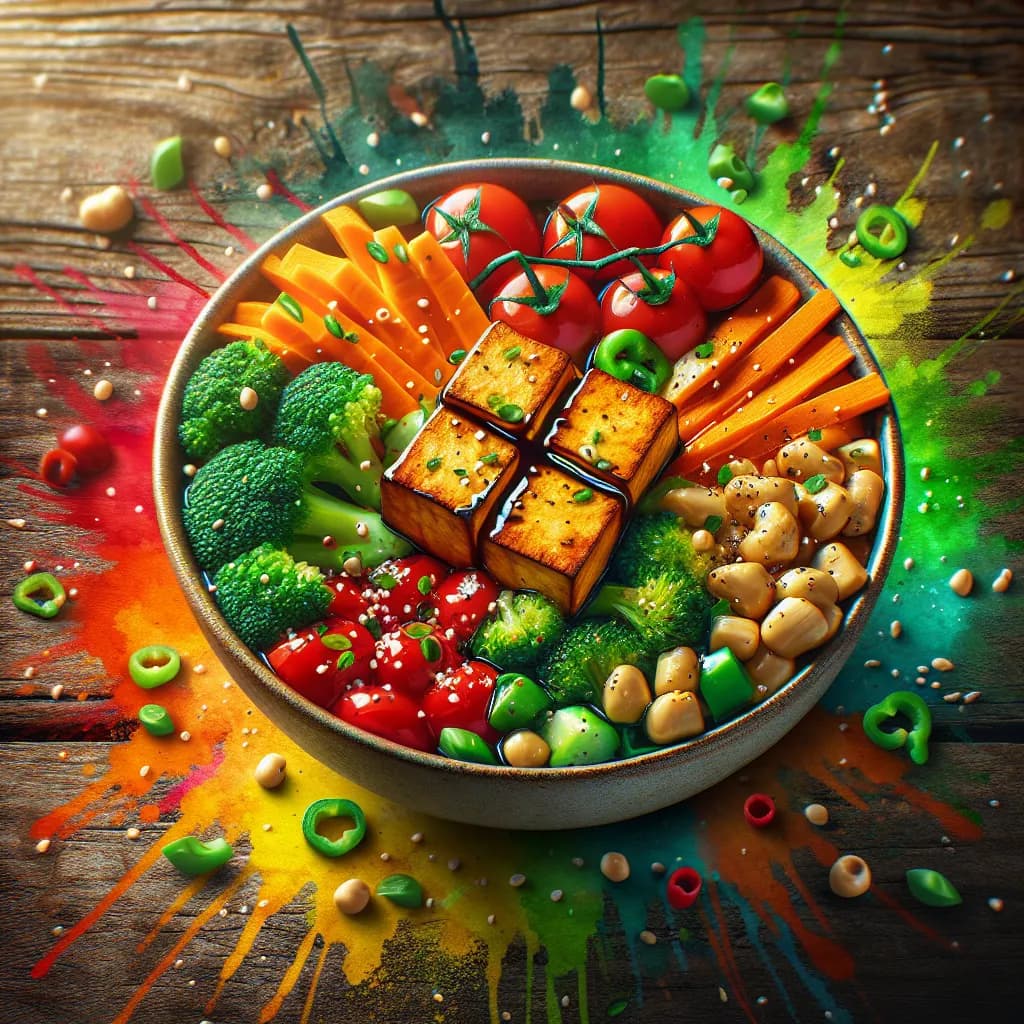 Tofu and Veggie Buddha Bowl