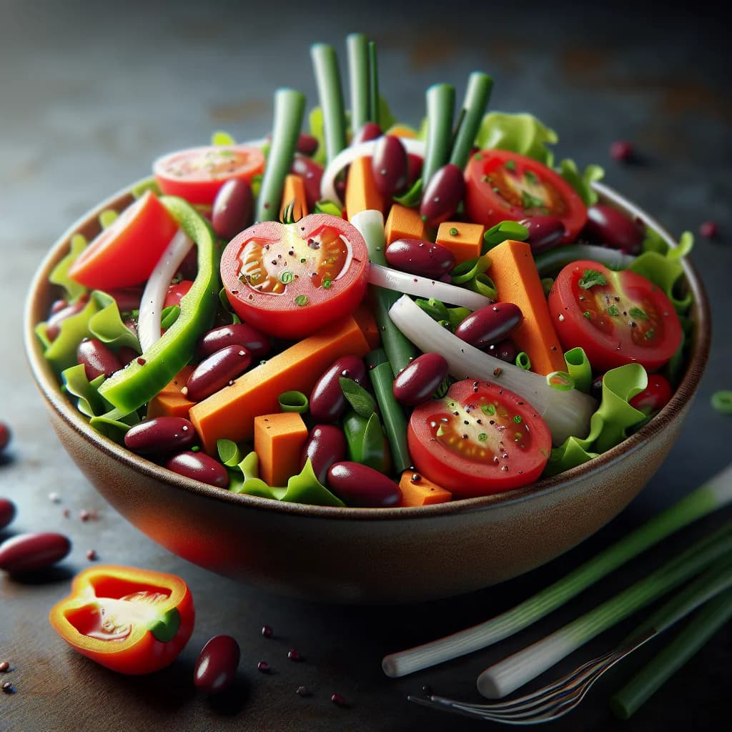 Tomaten-Kidneybohnen-Salat