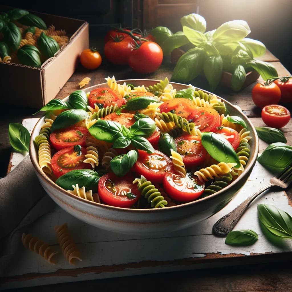 Tomato Basil Pasta Salad