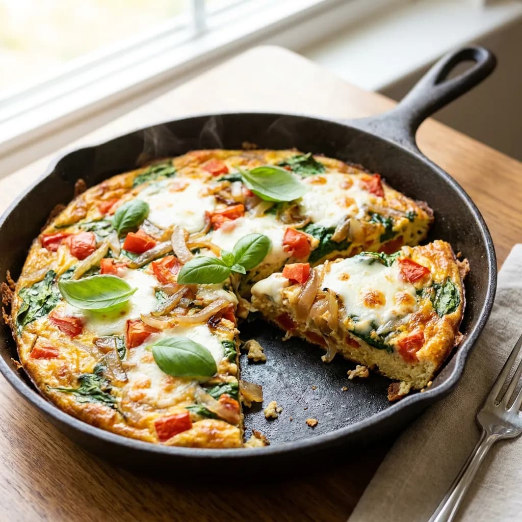 Tomato Onion Breakfast Frittata