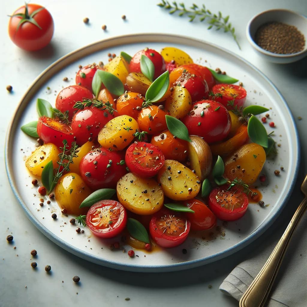 Tomato Potato Stir-Fry