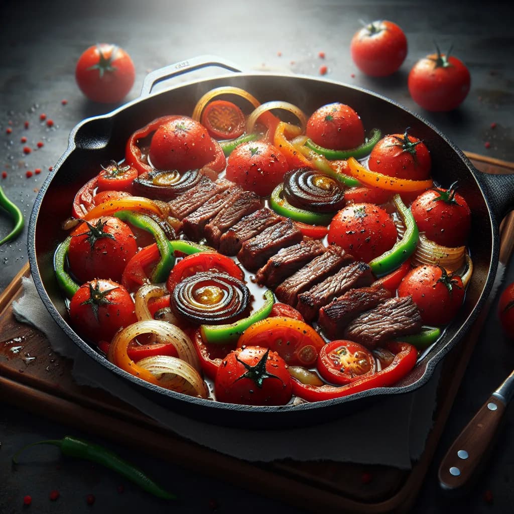 Tomato and Beef Skillet