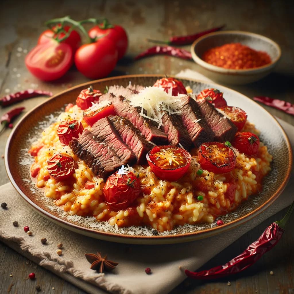 Tomato and Brisket Risotto