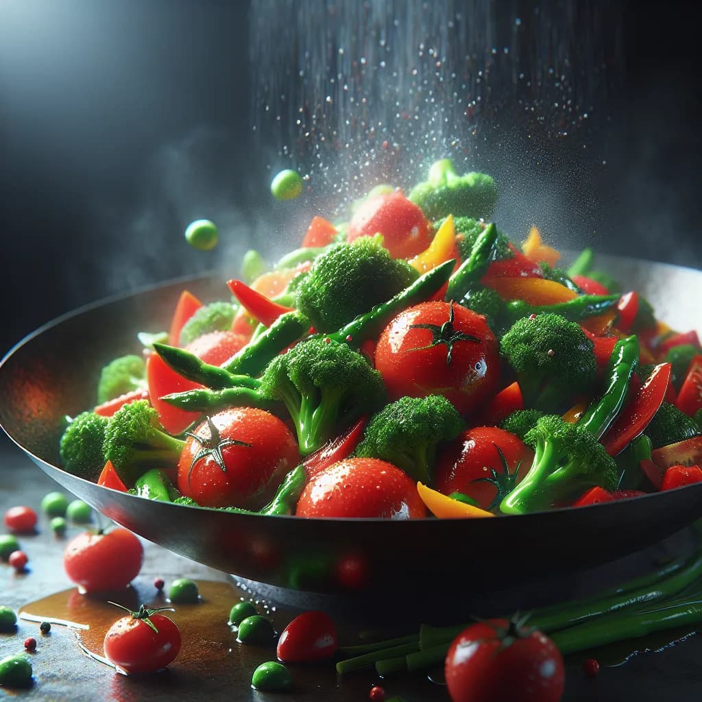 Tomato and Broccoli Stir-Fry