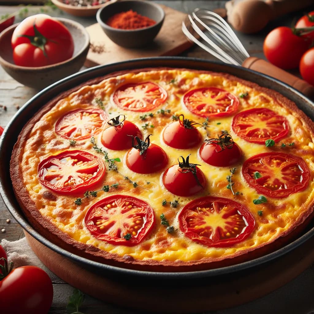 Tomato and Cheese Frittata