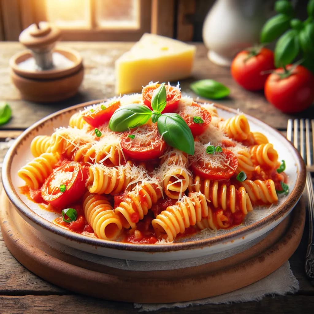Tomato and Cheese Pasta