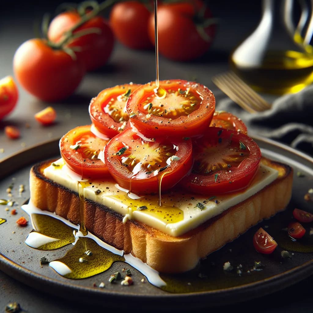 Tomato and Cheese Toast