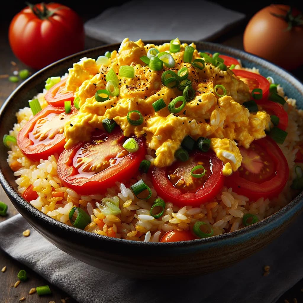 Tomato and Egg Fried Rice