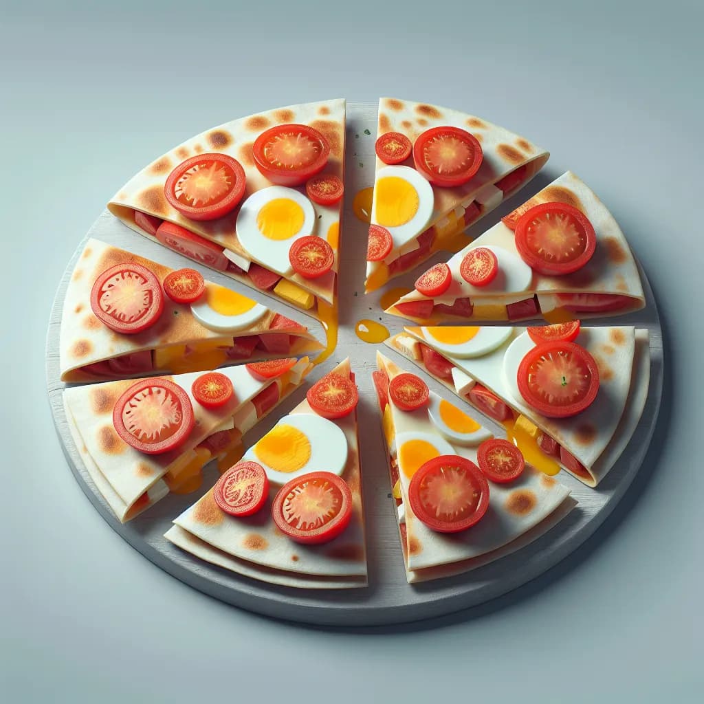 Tomato and Egg Quesadilla