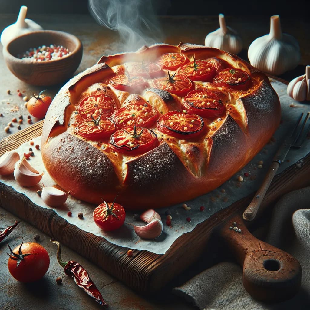 Tomato and Garlic Bread