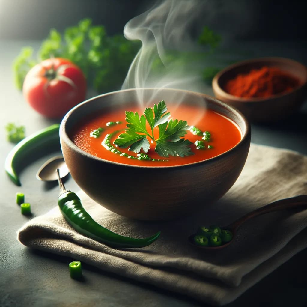 Tomato and Green Chilli Soup