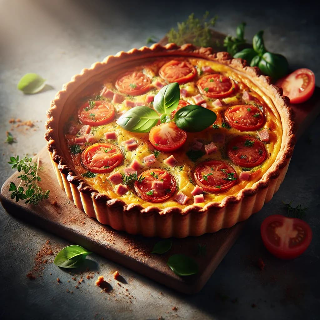 Tomato and Ham Quiche