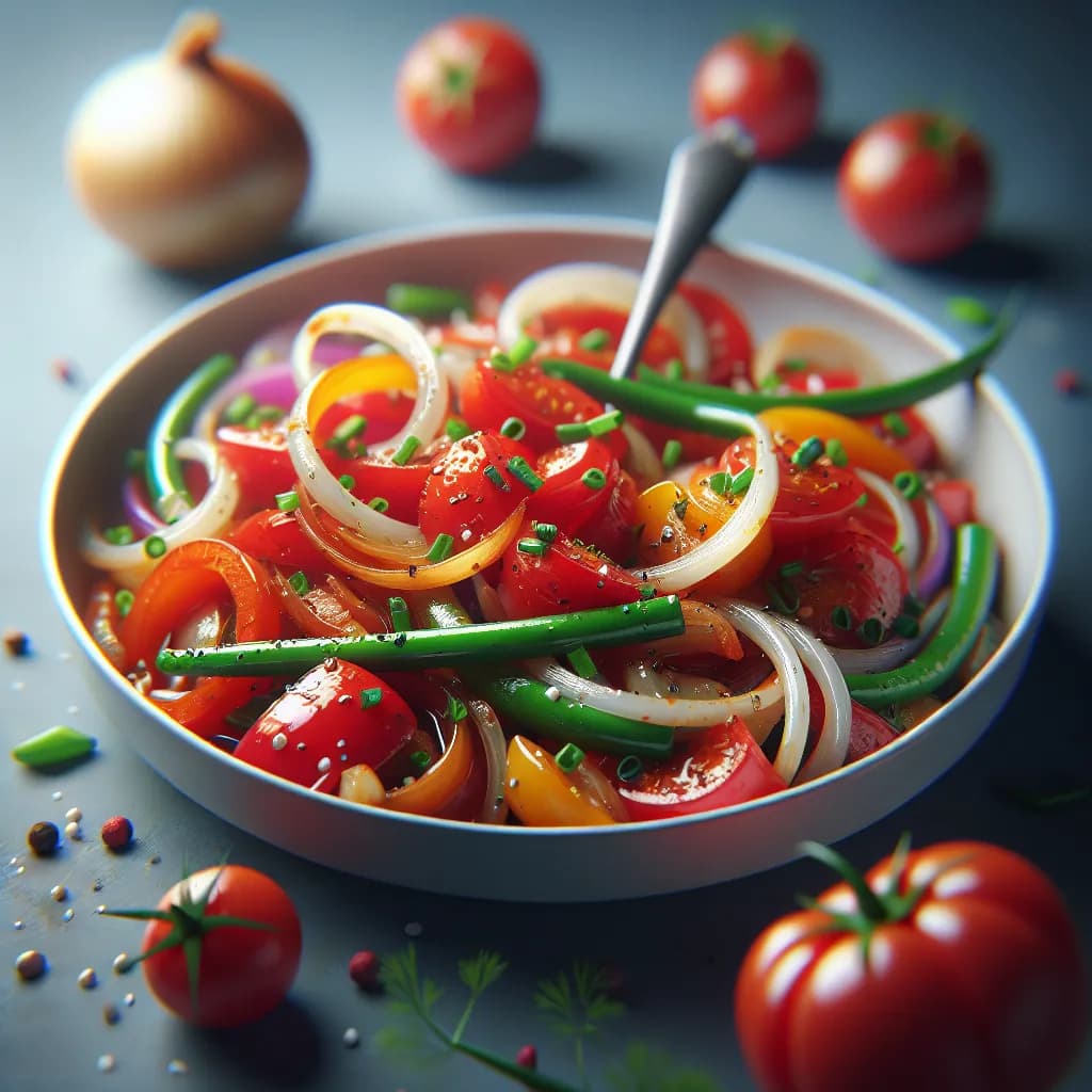 Tomato and Onion Stir Fry