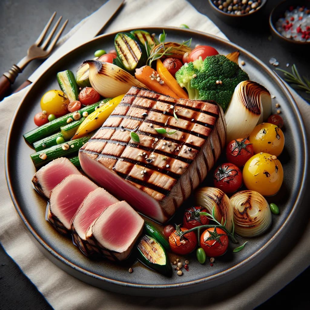 Tonno alla Griglia con Verdure