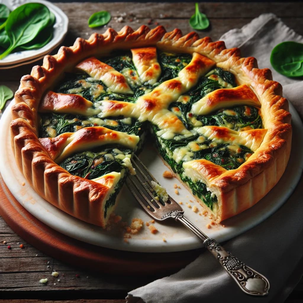 Torta Salata ai Formaggini e Spinaci