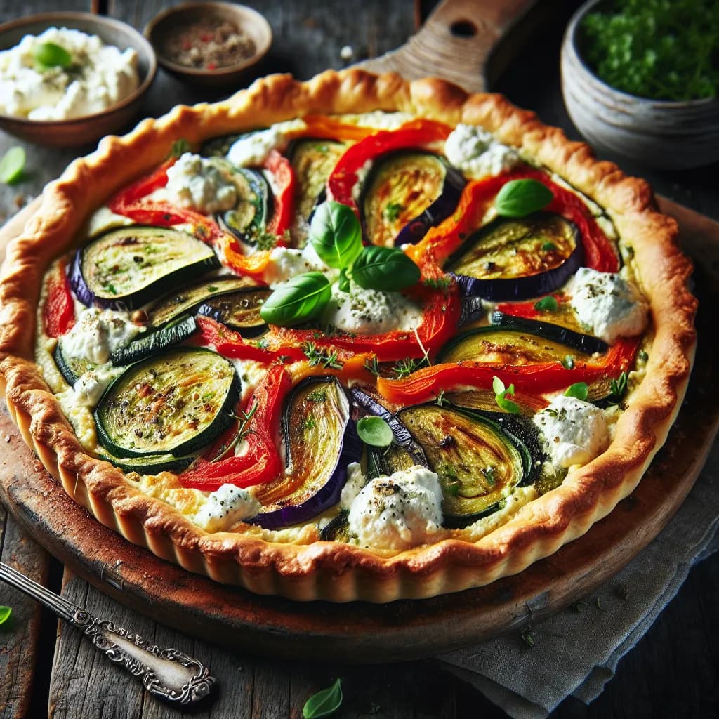 Torta Salata con Ricotta e Verdure