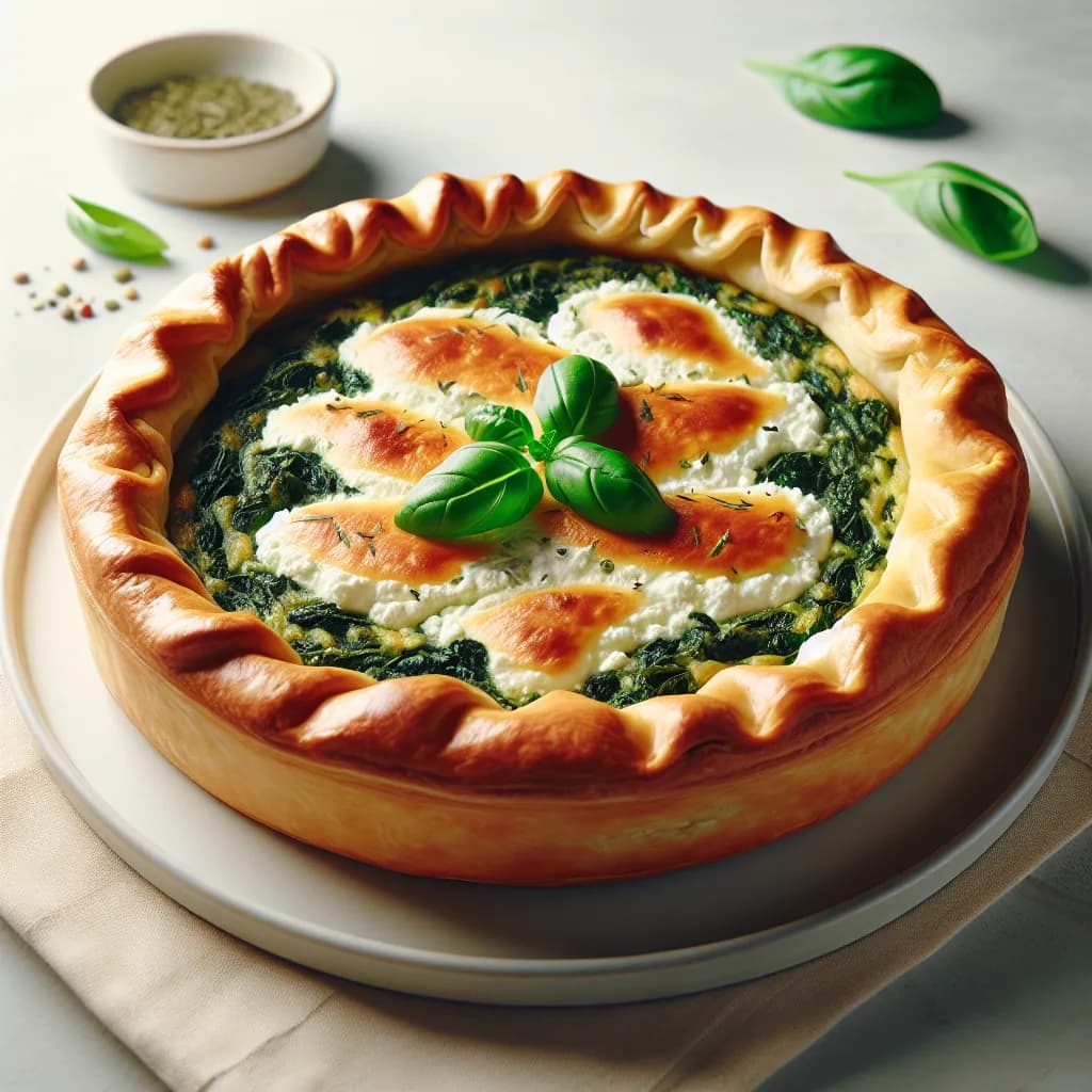 Torta Salata con Spinaci e Ricotta