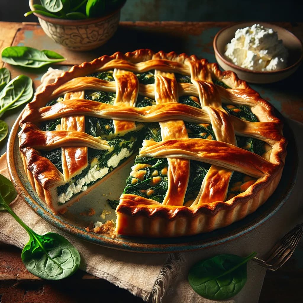 Torta Salata con Spinaci e Ricotta