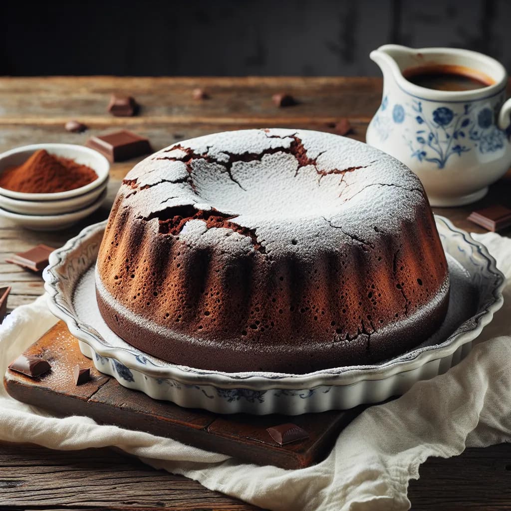 Torta di Farina e Cioccolato Fondente