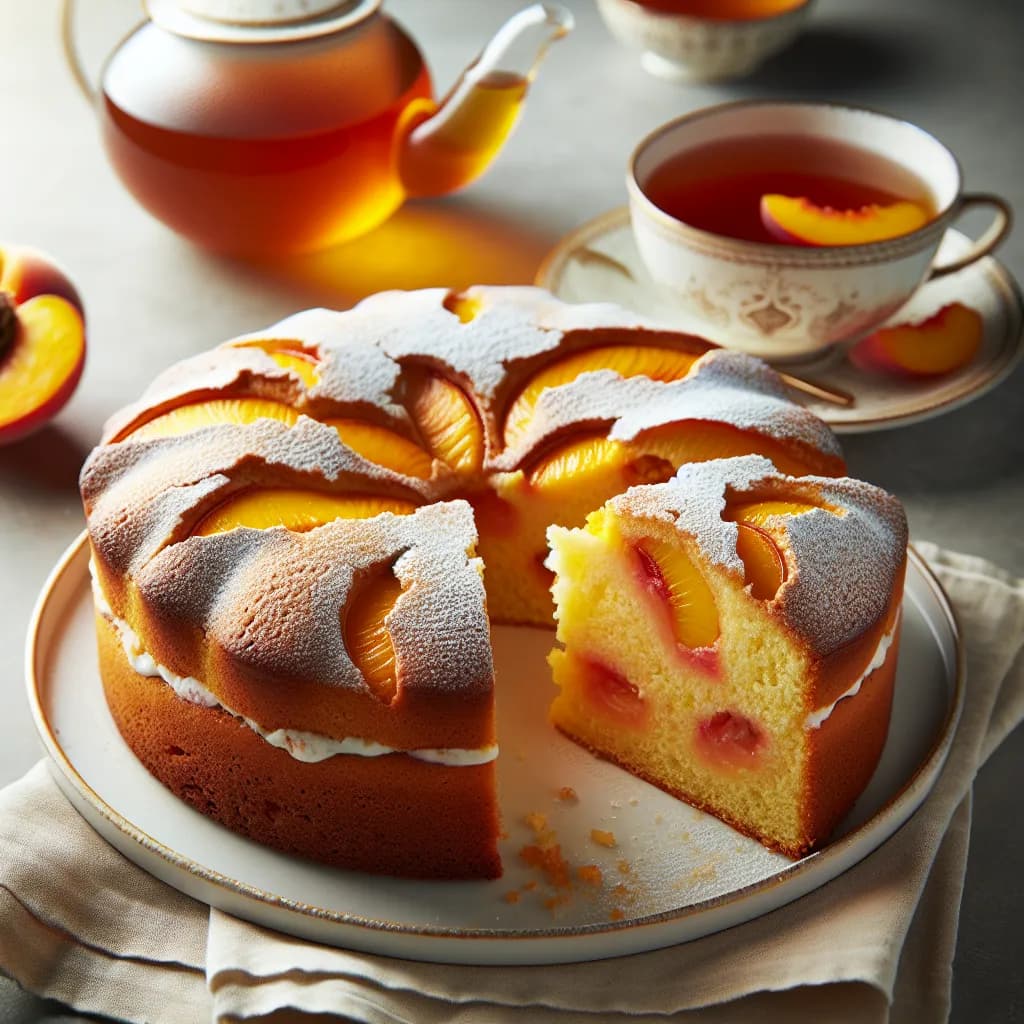 Torta di Merendine e The alla Pesca