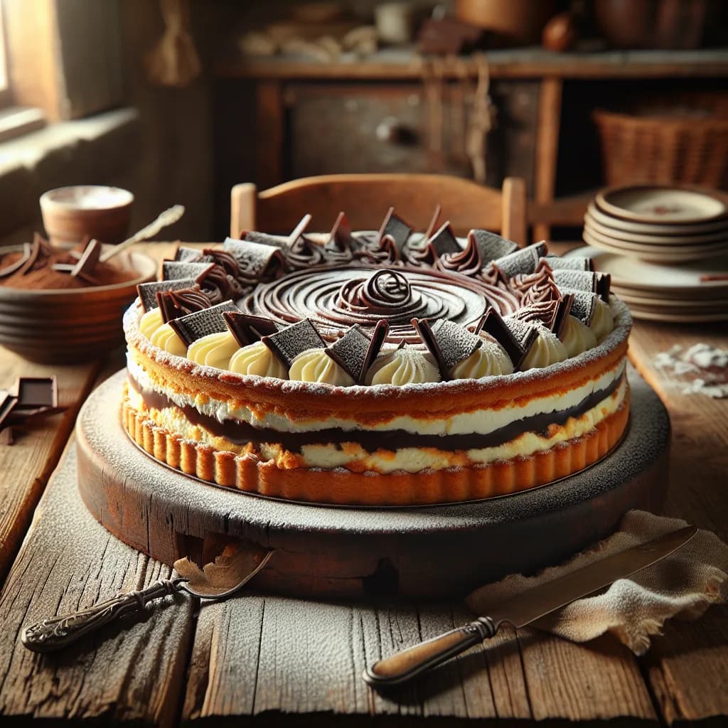 Torta di Ricotta e Cioccolato