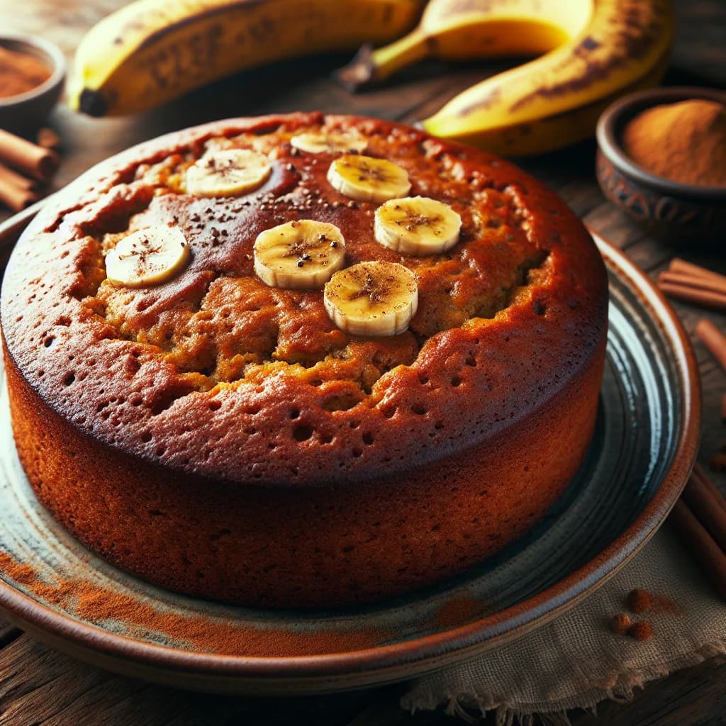 Torta di banane senza zuccheri aggiunti