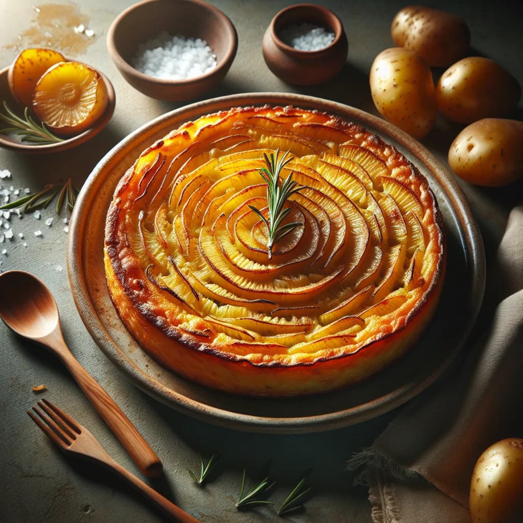 Torta di patate e cipolla