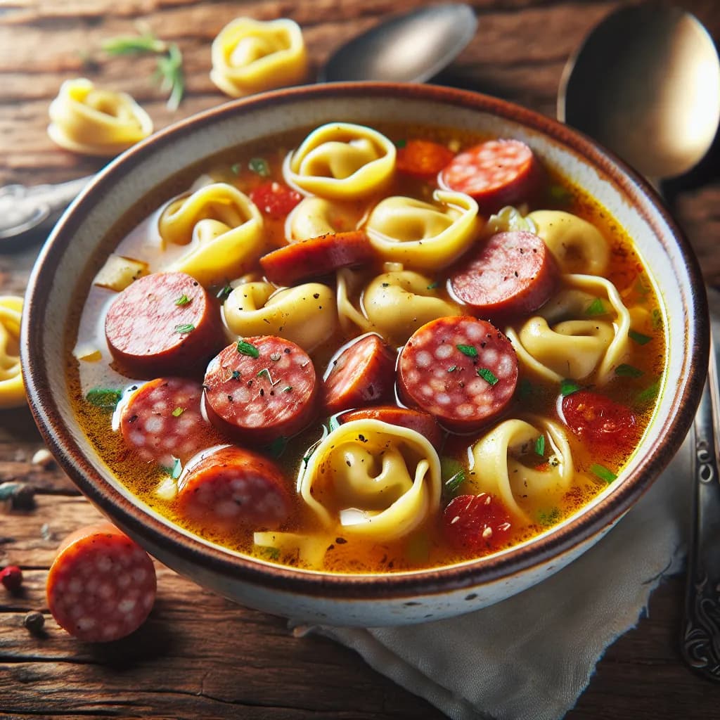 Tortellini and Sausage Soup