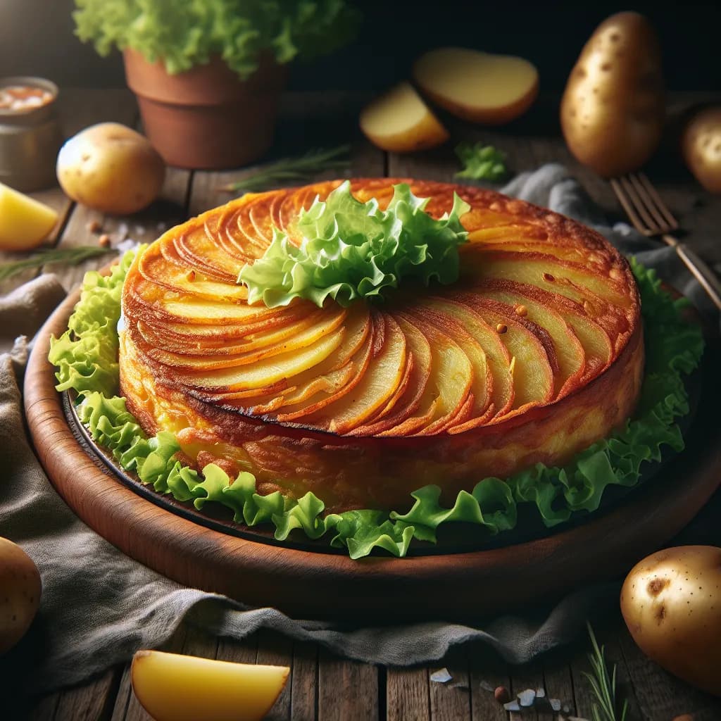 Tortilla de Patatas con Lechuga