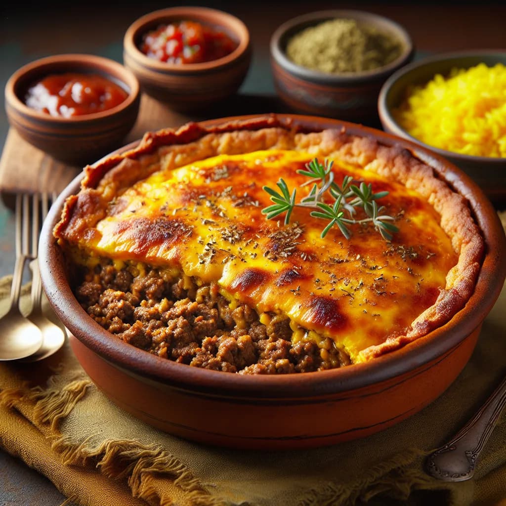 Traditional South African Bobotie